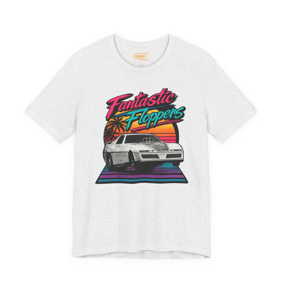 Revelry1 Retro 80s Fantastic Floppers Tee – Vintage Funny Car Drag Racing Shirt