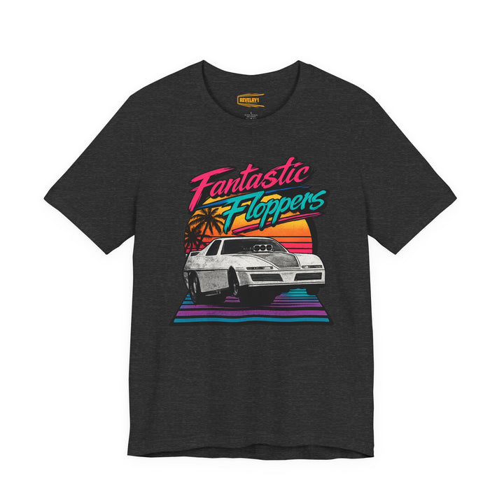 Revelry1 Retro 80s Fantastic Floppers Tee – Vintage Funny Car Drag Racing Shirt