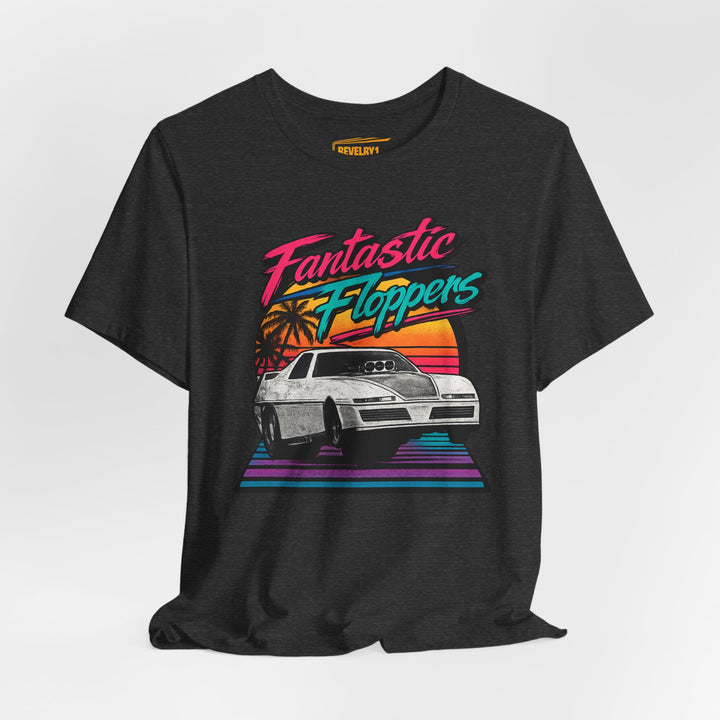 Revelry1 Retro 80s Fantastic Floppers Tee – Vintage Funny Car Drag Racing Shirt