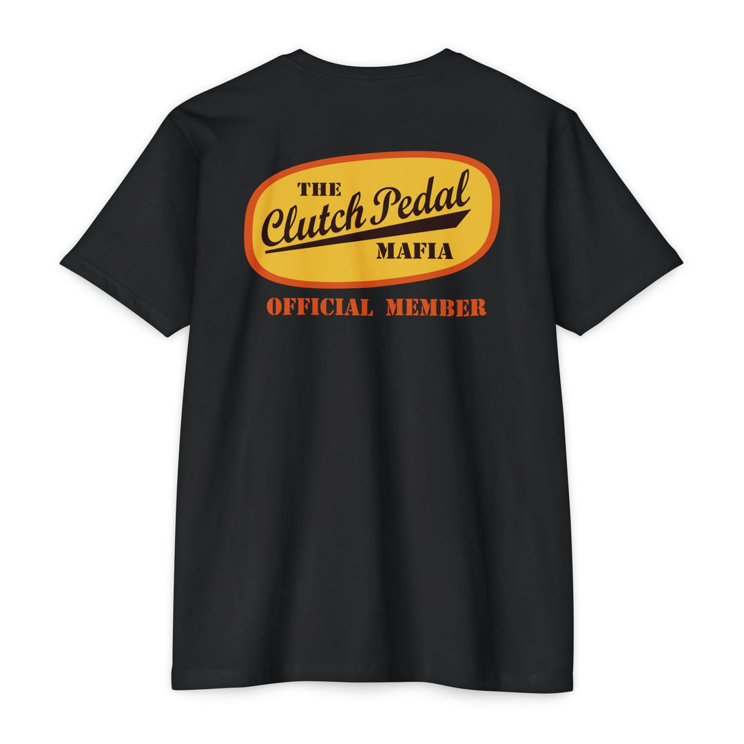Revelry1 “Clutch Pedal Mafia” Vintage Logo Jersey T-Shirt for Stick Car Lovers