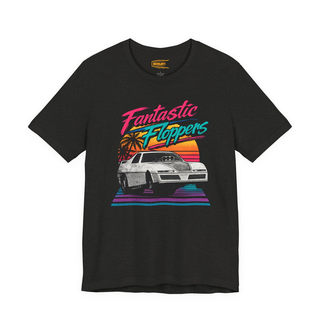 Revelry1 Retro 80s Fantastic Floppers Tee – Vintage Funny Car Drag Racing Shirt