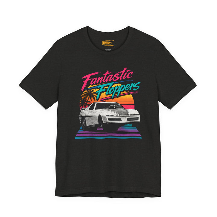 Revelry1 Retro 80s Fantastic Floppers Tee – Vintage Funny Car Drag Racing Shirt