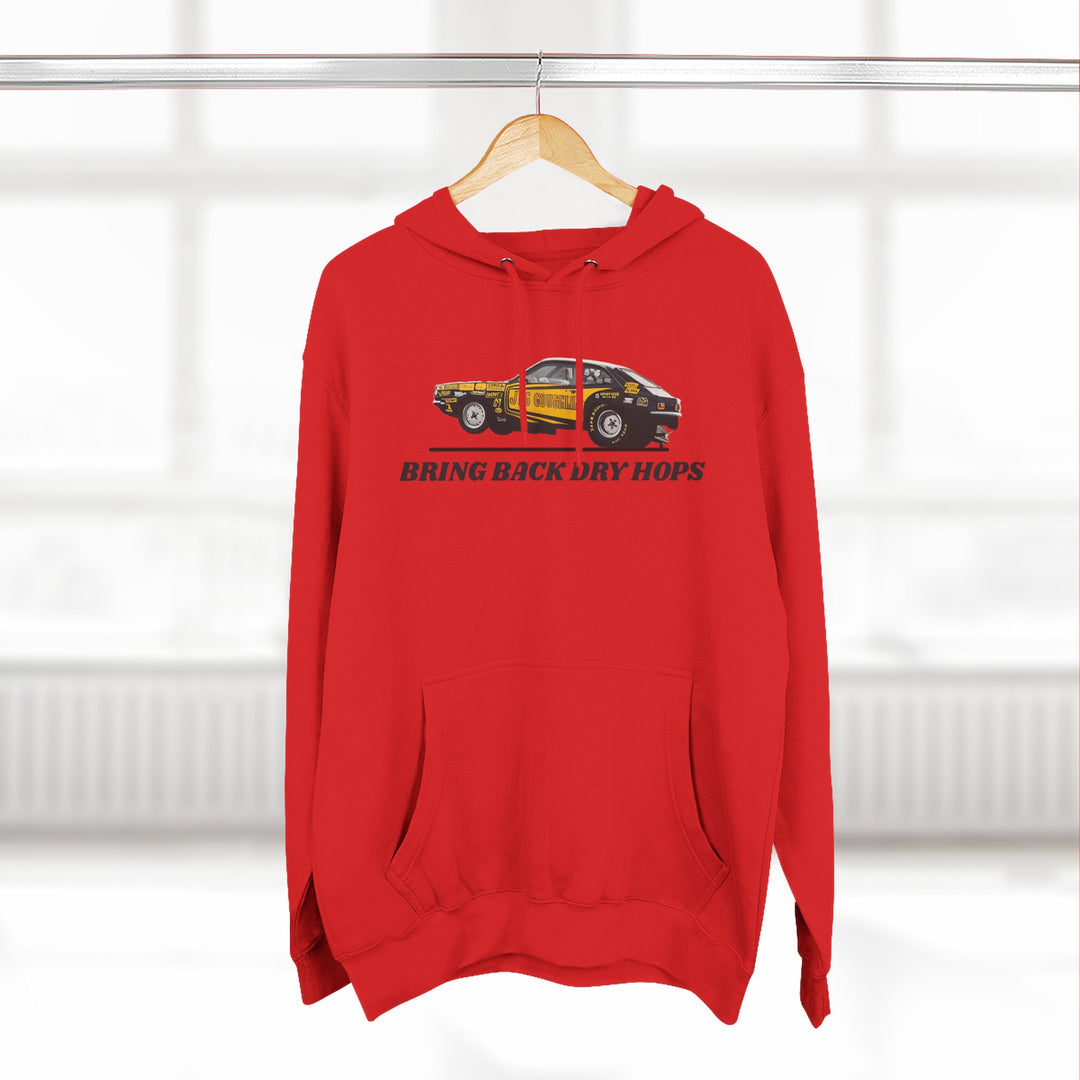 Revelry1 Bring Back Dry Hops Vintage Motorsport Drag Racing Hoodie