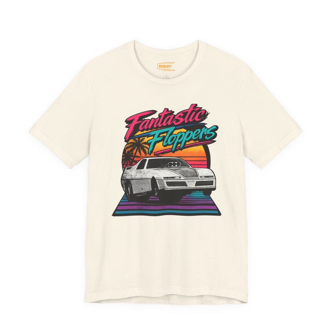Revelry1 Retro 80s Fantastic Floppers Tee – Vintage Funny Car Drag Racing Shirt