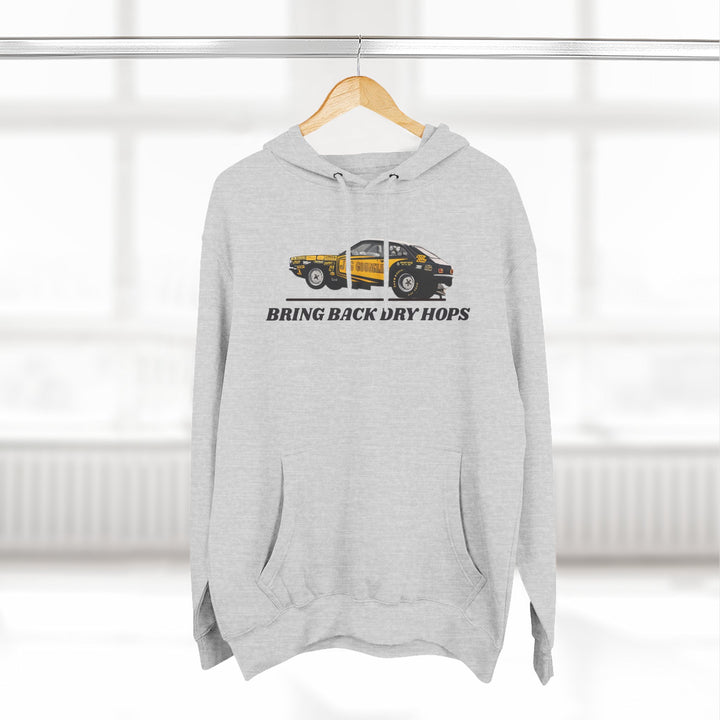 Revelry1 Bring Back Dry Hops Vintage Motorsport Drag Racing Hoodie