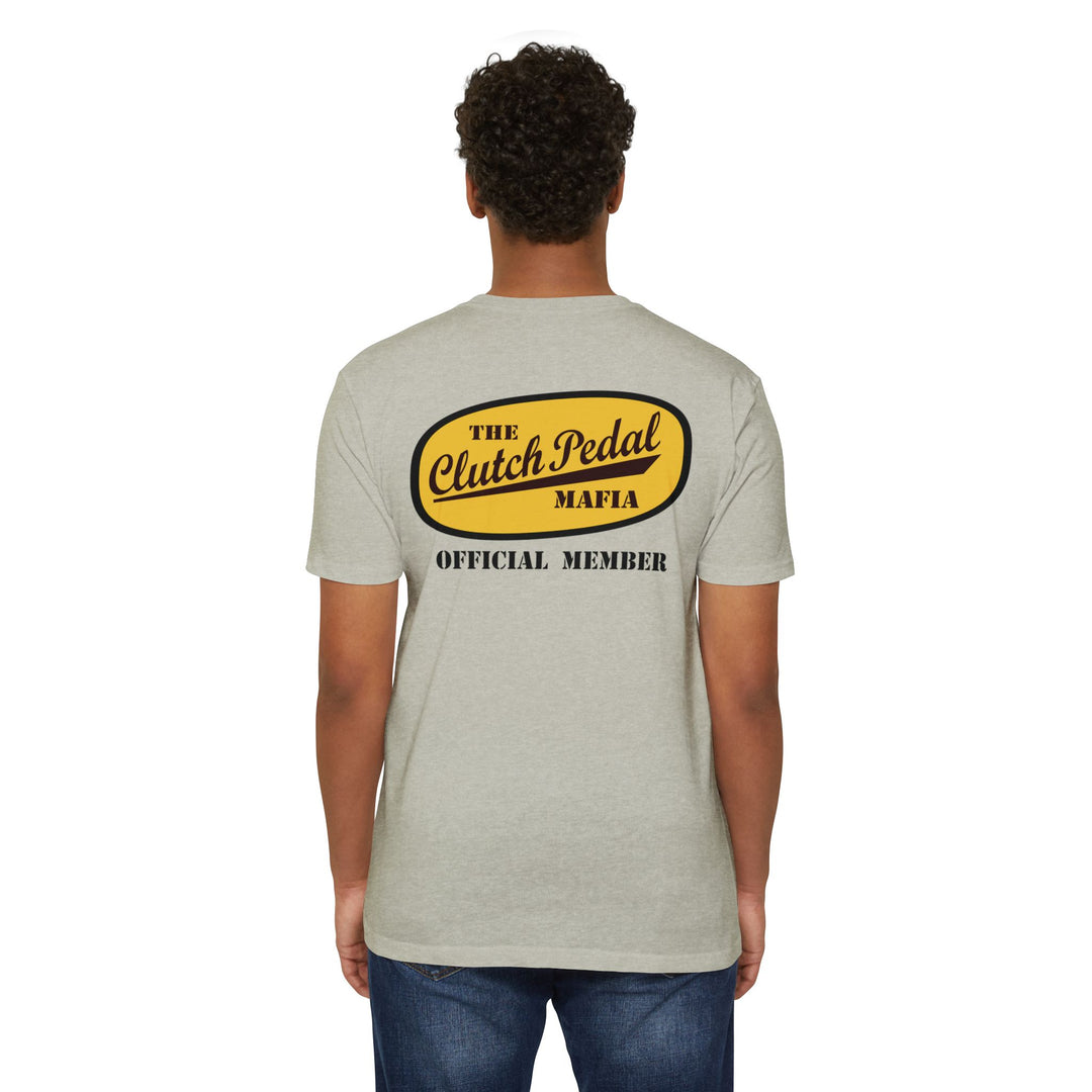 Revelry1 “Clutch Pedal Mafia” Vintage Logo Jersey T-Shirt for Stick Car Lovers