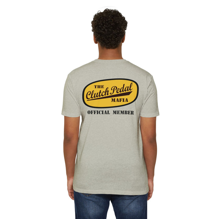 Revelry1 “Clutch Pedal Mafia” Vintage Logo Jersey T-Shirt for Stick Car Lovers