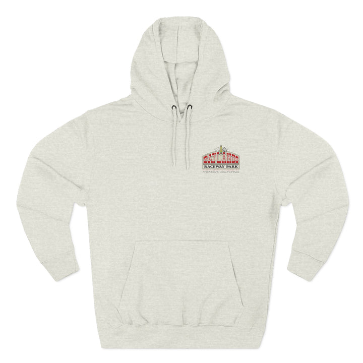 Revelry1 Baylands Raceway Park Three-Panel Fleece Hoodie – California Drag Racing Vintage Style