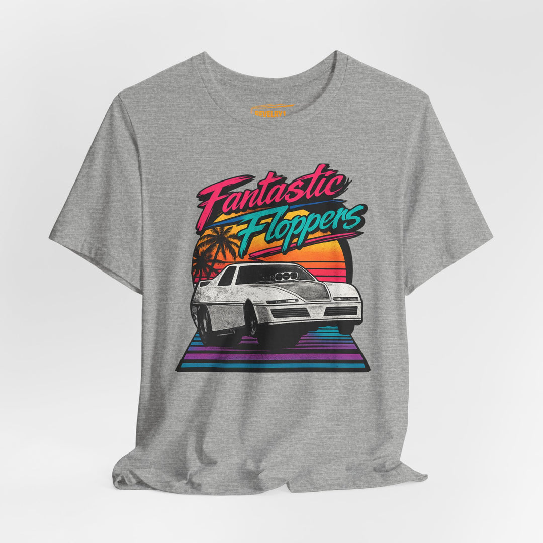 Revelry1 Retro 80s Fantastic Floppers Tee – Vintage Funny Car Drag Racing Shirt