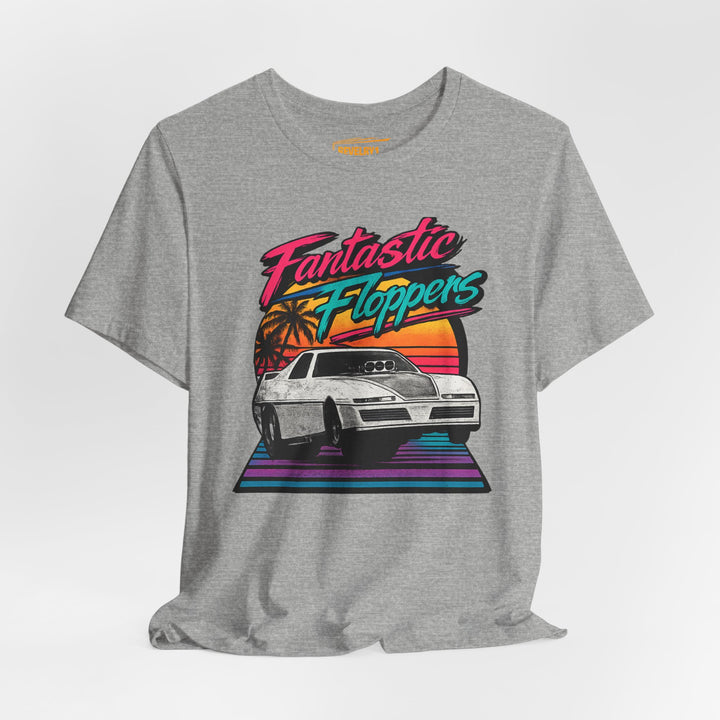 Revelry1 Retro 80s Fantastic Floppers Tee – Vintage Funny Car Drag Racing Shirt