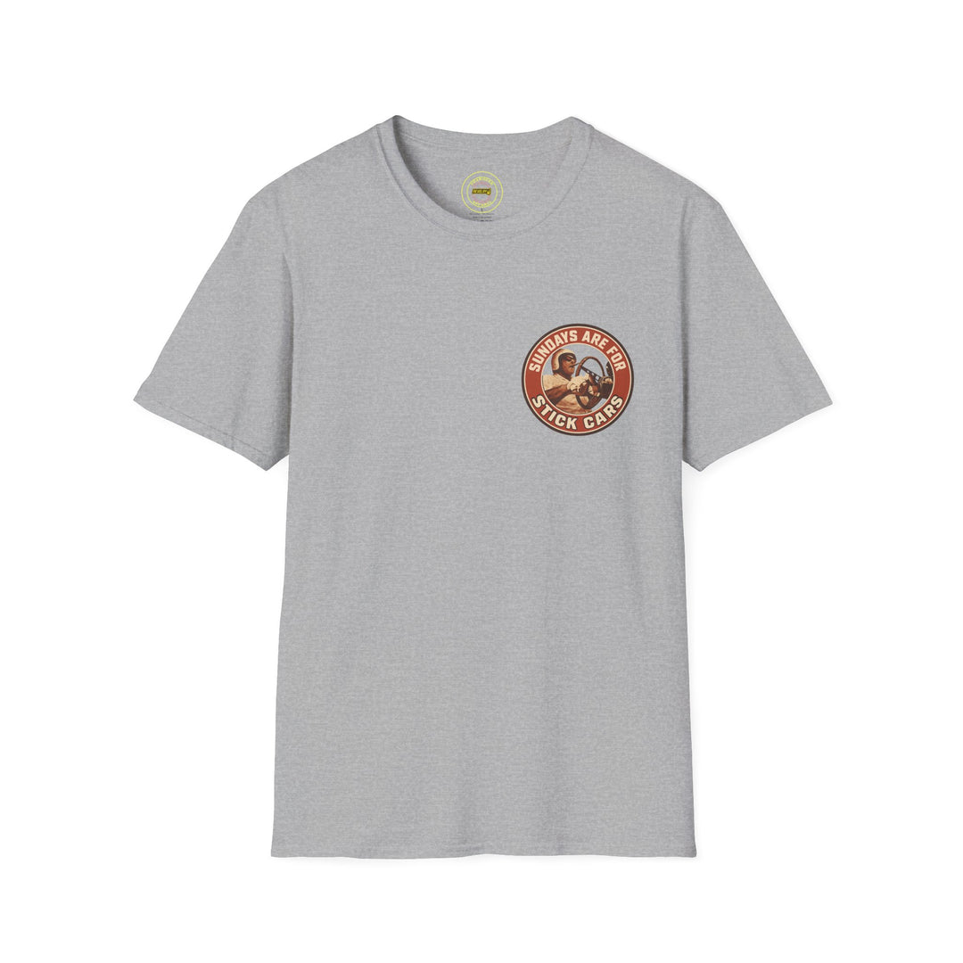 Revelry1 Sundays Are For Stick Cars Softstyle T-Shirt [Unisex]