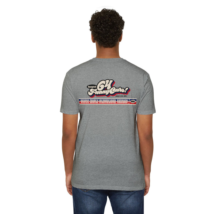 Revelry1 Vintage OCIR 64-Funny Car Race Jersey T-Shirt [Unisex]