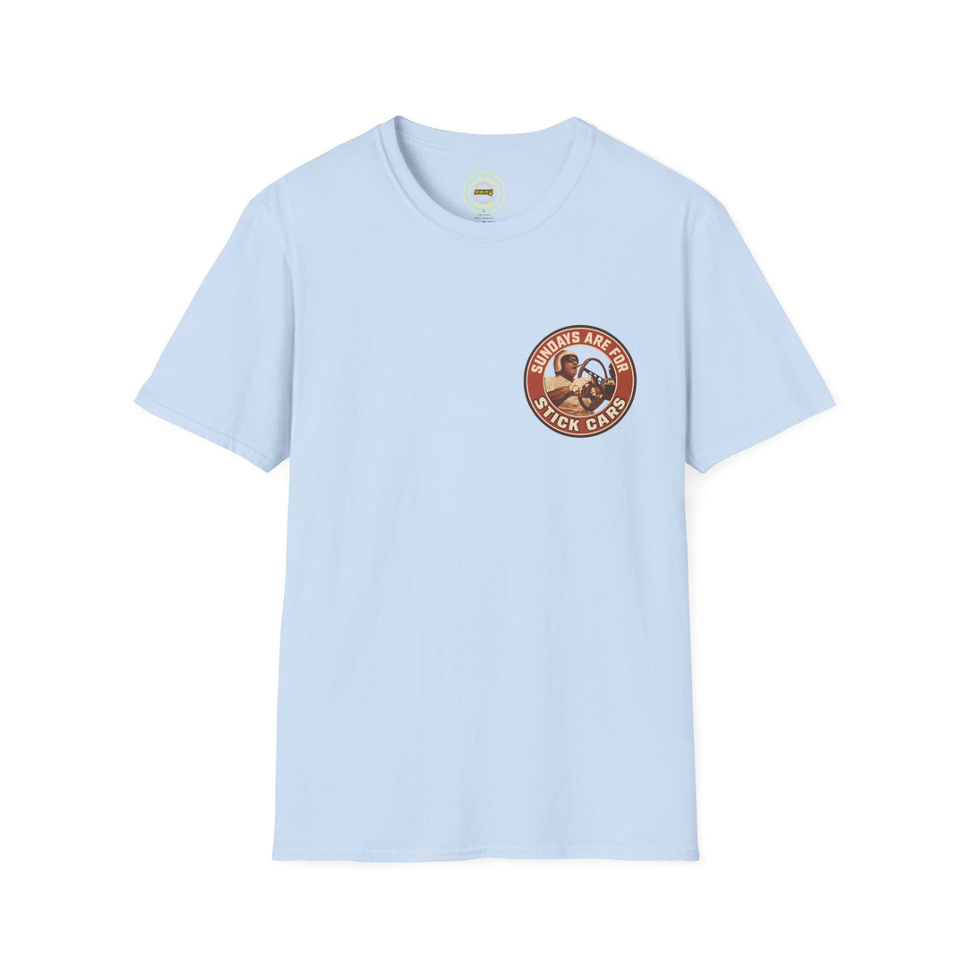Revelry1 Sundays Are For Stick Cars Softstyle T-Shirt [Unisex]