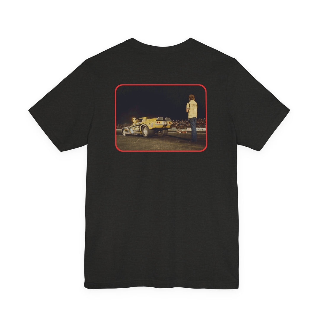 Revelry1 Vintage Funny Car Drag Racing “In the Beams” Jersey T-Shirt