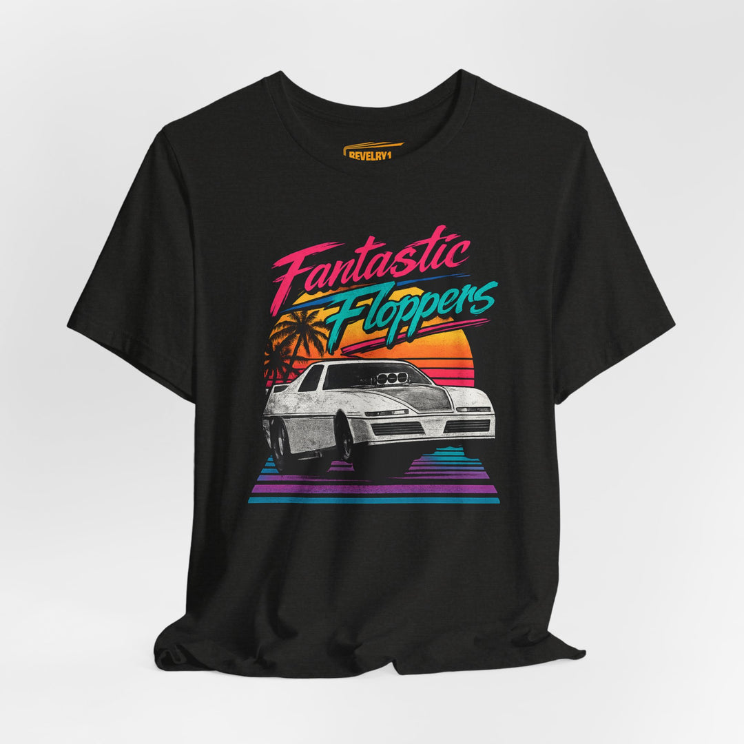 Revelry1 Retro 80s Fantastic Floppers Tee – Vintage Funny Car Drag Racing Shirt