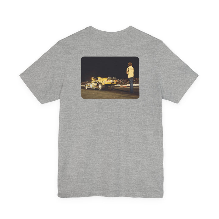 Revelry1 Vintage Funny Car Drag Racing “In the Beams” Jersey T-Shirt