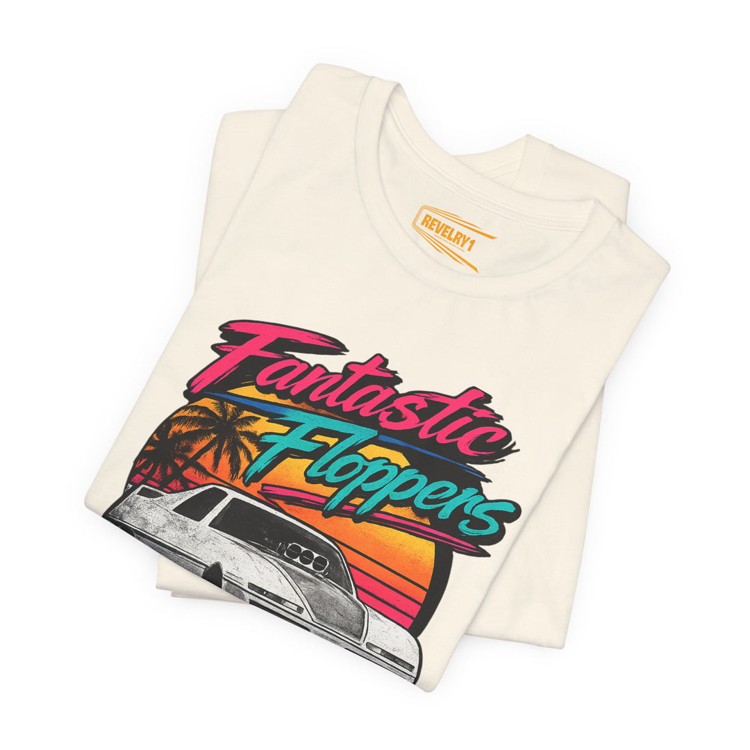 Revelry1 Retro 80s Fantastic Floppers Tee – Vintage Funny Car Drag Racing Shirt