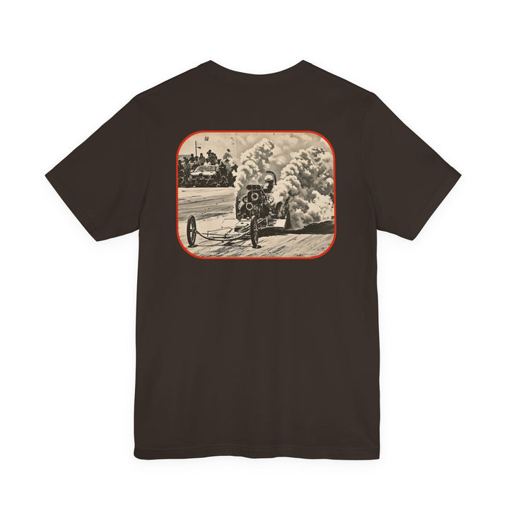 Revelry1 Make Smoke Drag Racing Tee – Vintage Front Engine Dragster Burnout Shirt