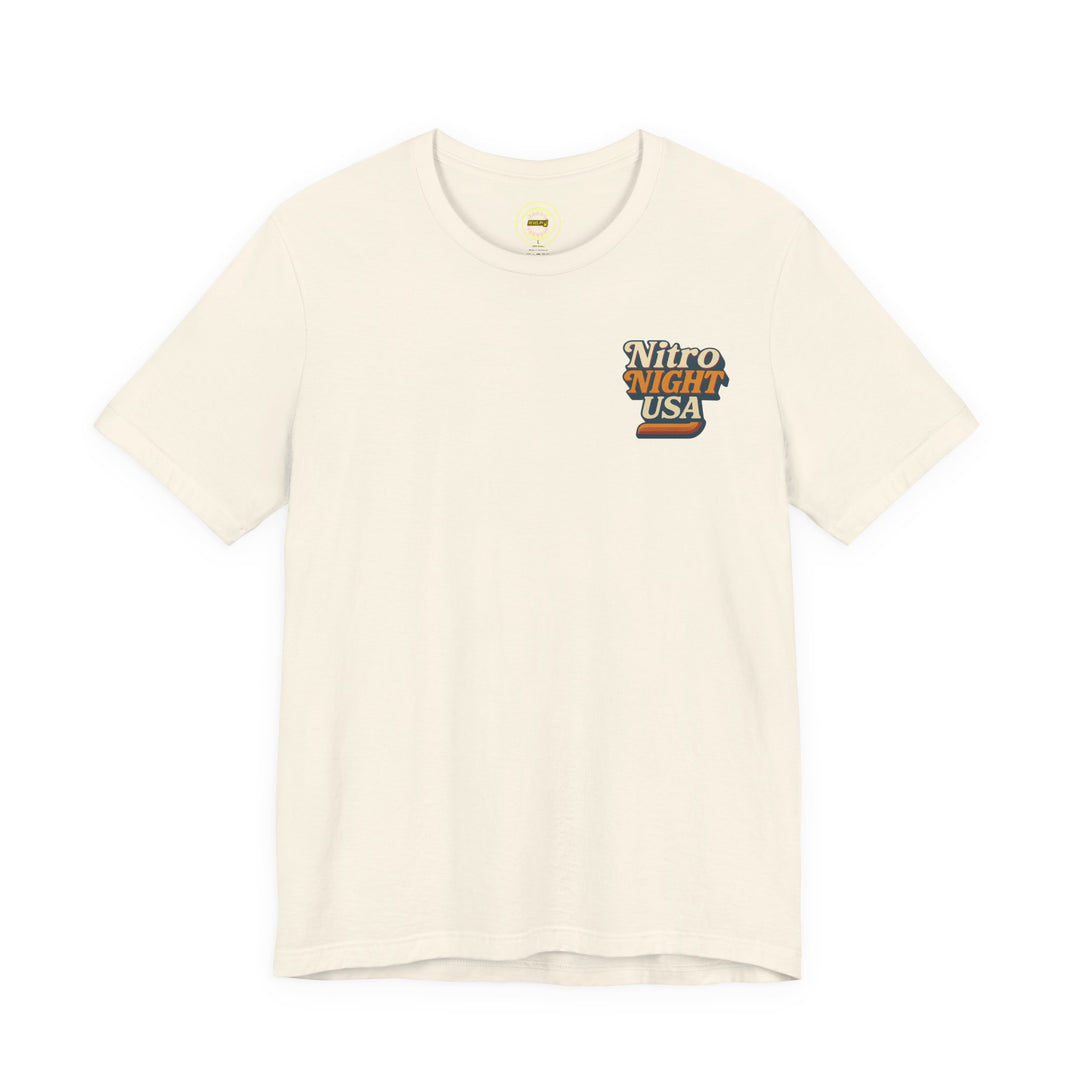 Revelry1 Vintage Funny Car Drag Racing “In the Beams” Jersey T-Shirt