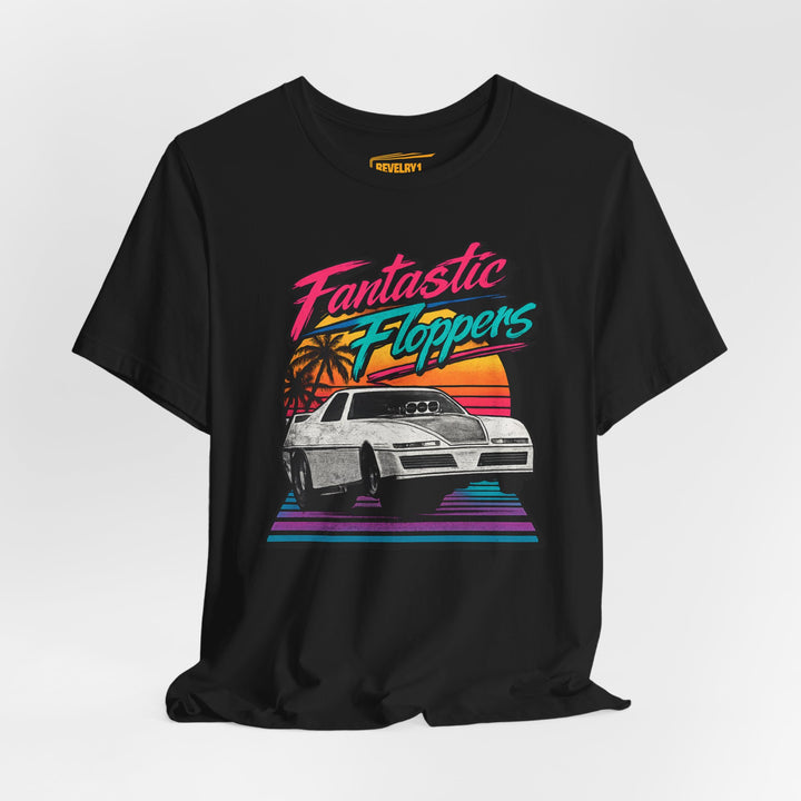 Revelry1 Retro 80s Fantastic Floppers Tee – Vintage Funny Car Drag Racing Shirt