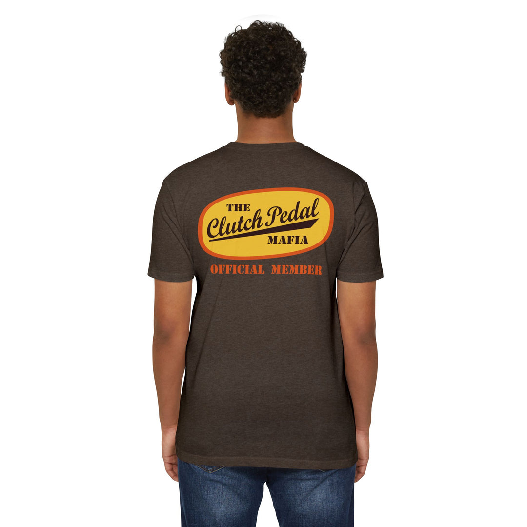 Revelry1 “Clutch Pedal Mafia” Vintage Logo Jersey T-Shirt for Stick Car Lovers