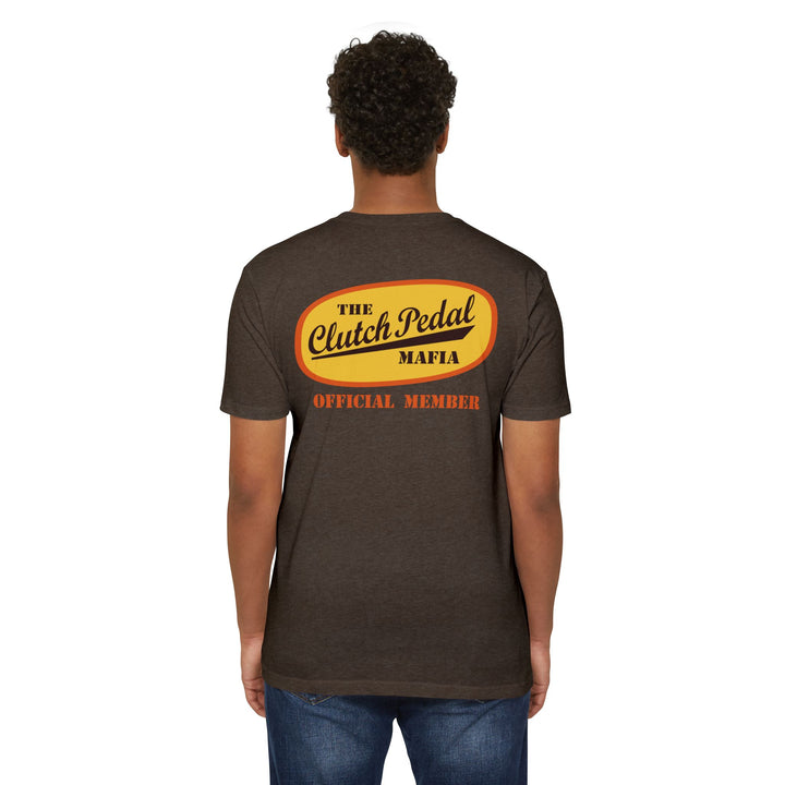 Revelry1 “Clutch Pedal Mafia” Vintage Logo Jersey T-Shirt for Stick Car Lovers