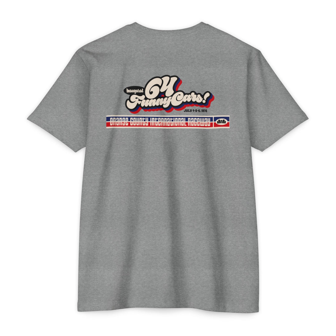 Revelry1 Vintage OCIR 64-Funny Car Race Jersey T-Shirt [Unisex]