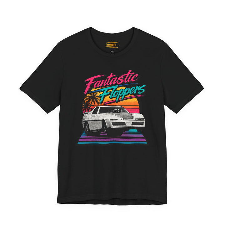Revelry1 Retro 80s Fantastic Floppers Tee – Vintage Funny Car Drag Racing Shirt