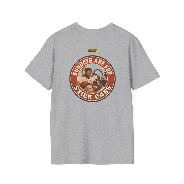 Revelry1 Sundays Are For Stick Cars Softstyle T-Shirt [Unisex]