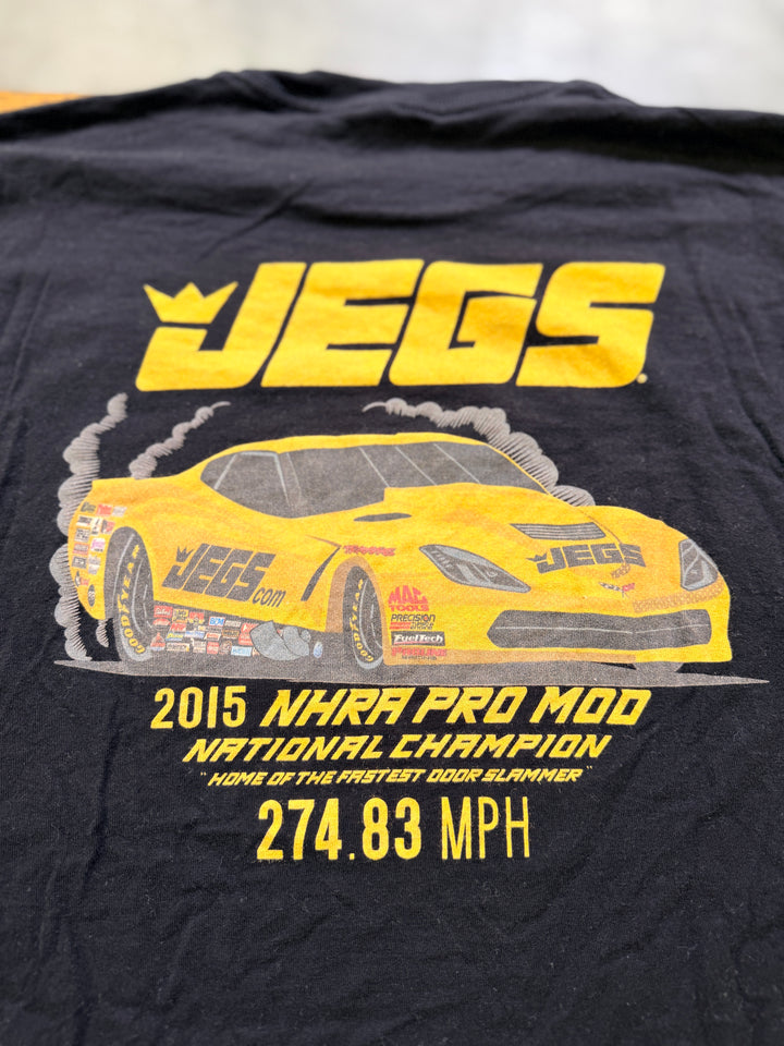 Team JEGS Pro Mod NHRA Champion T-Shirt XXL Boosted For Life Troy Coughlin 274 MPH Drag Racing Tee