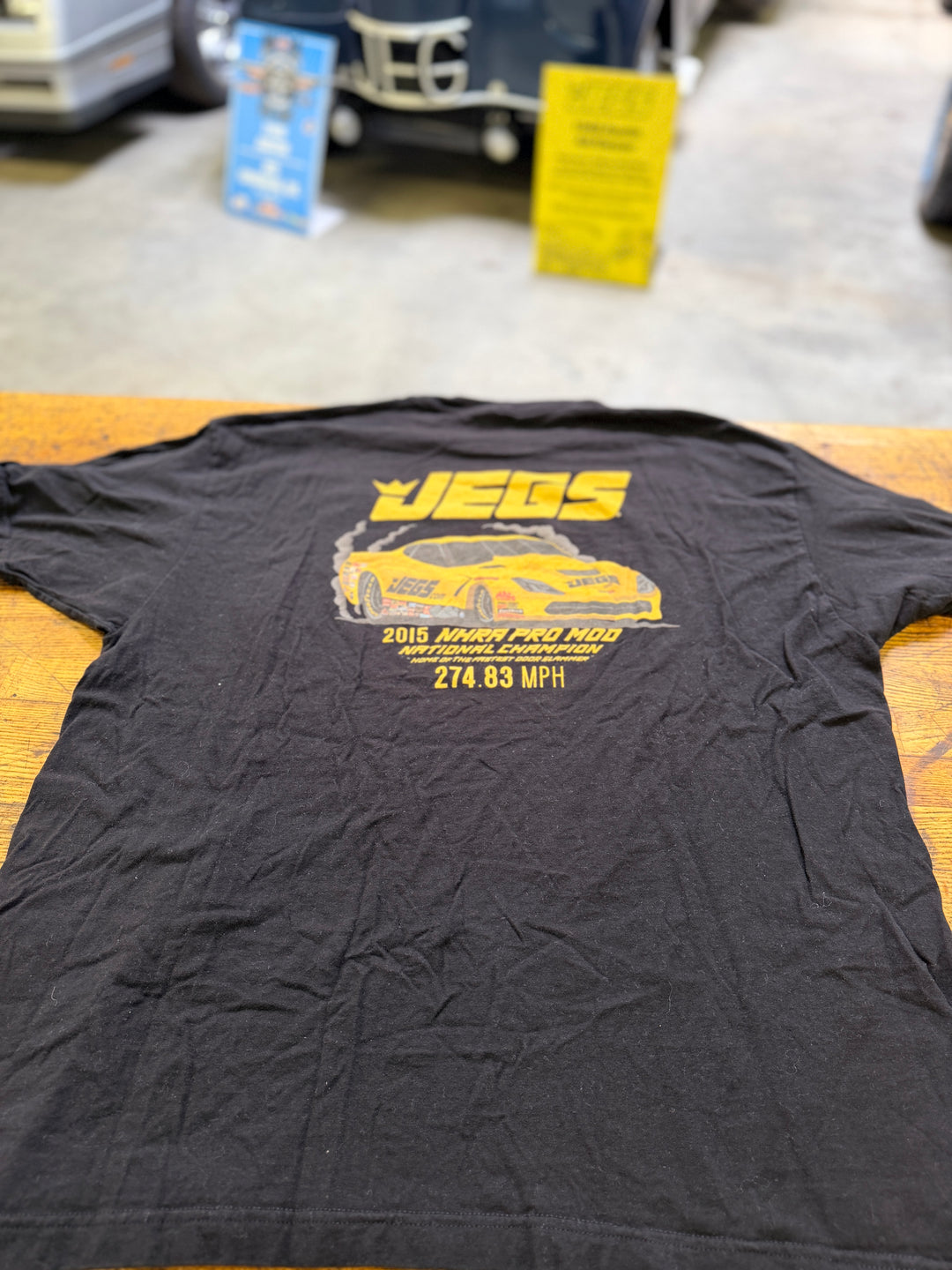 Team JEGS Pro Mod NHRA Champion T-Shirt XXL Boosted For Life Troy Coughlin 274 MPH Drag Racing Tee