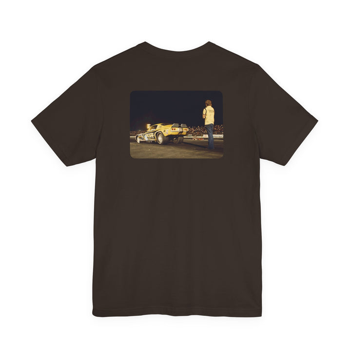 Revelry1 Vintage Funny Car Drag Racing “In the Beams” Jersey T-Shirt