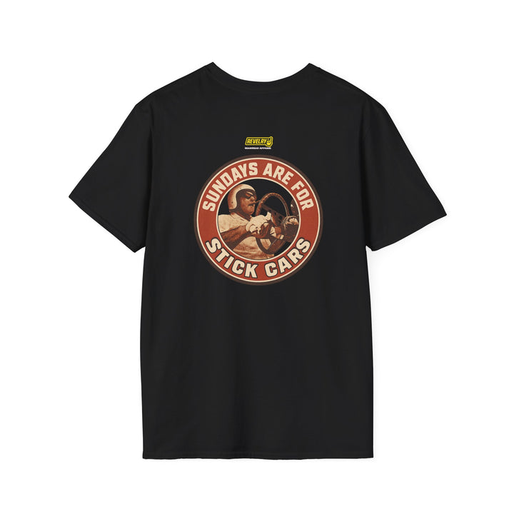 Revelry1 Sundays Are For Stick Cars Softstyle T-Shirt [Unisex]