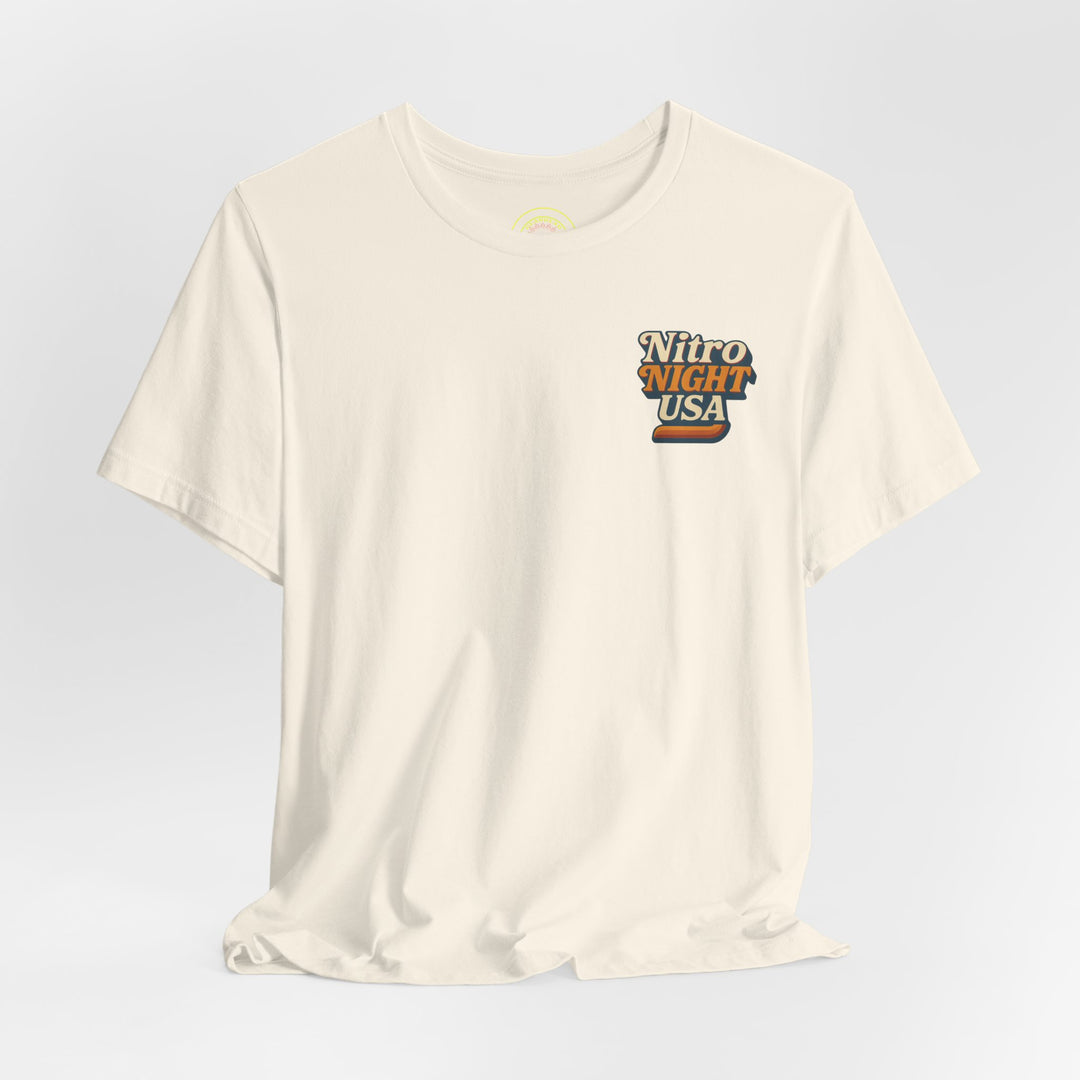 Revelry1 Vintage Funny Car Drag Racing “In the Beams” Jersey T-Shirt