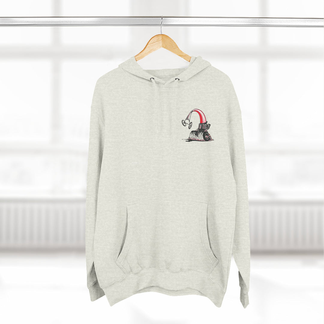 Revelry1 MaxCackle Vintage Dragster Three-Panel Fleece Hoodie [Unisex]