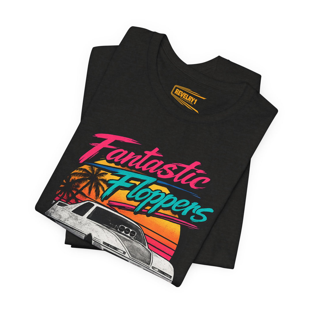 Revelry1 Retro 80s Fantastic Floppers Tee – Vintage Funny Car Drag Racing Shirt