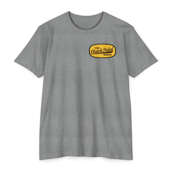 Revelry1 “Clutch Pedal Mafia” Vintage Logo Jersey T-Shirt for Stick Car Lovers