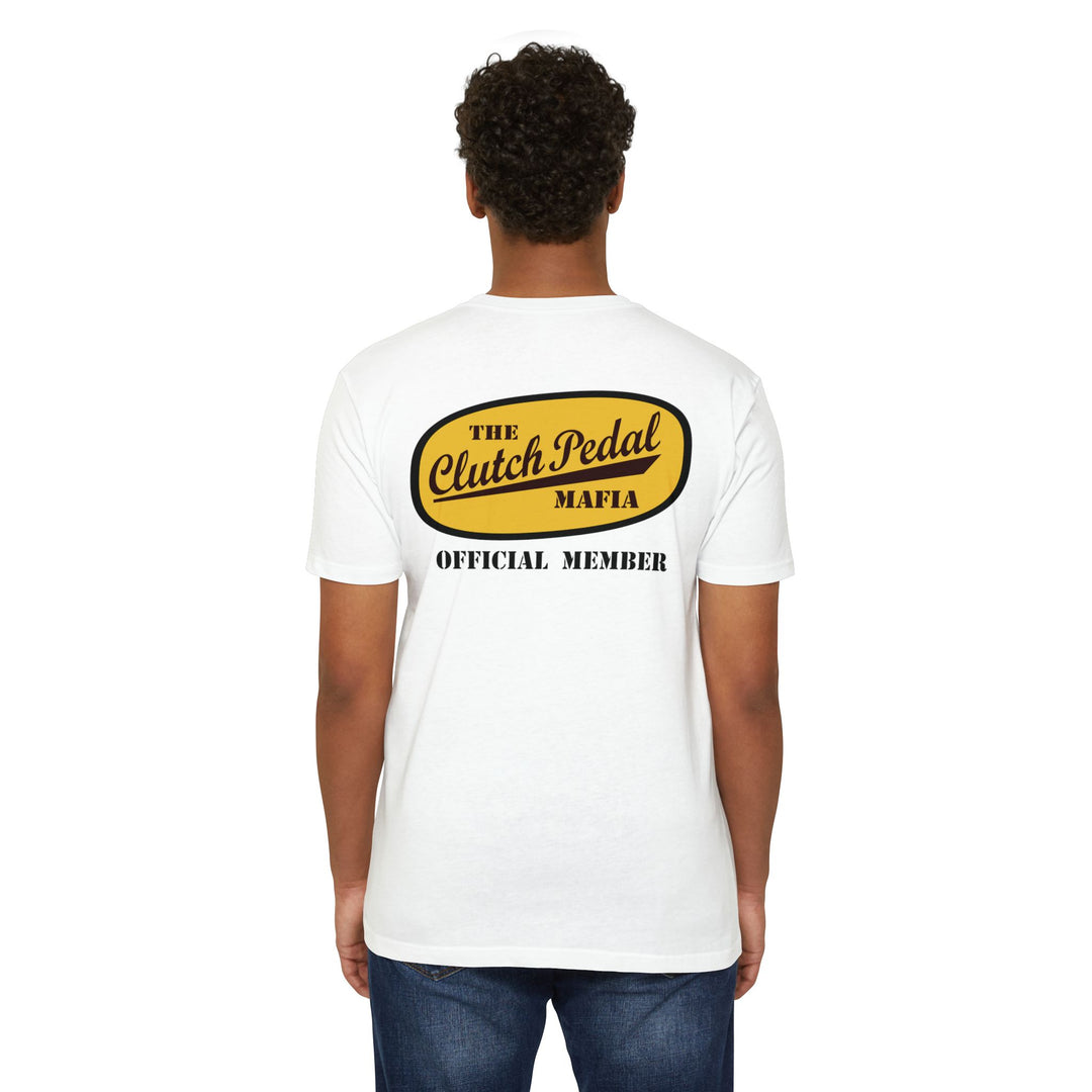 Revelry1 “Clutch Pedal Mafia” Vintage Logo Jersey T-Shirt for Stick Car Lovers
