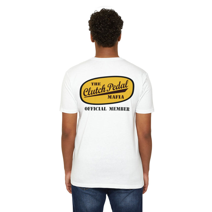 Revelry1 “Clutch Pedal Mafia” Vintage Logo Jersey T-Shirt for Stick Car Lovers