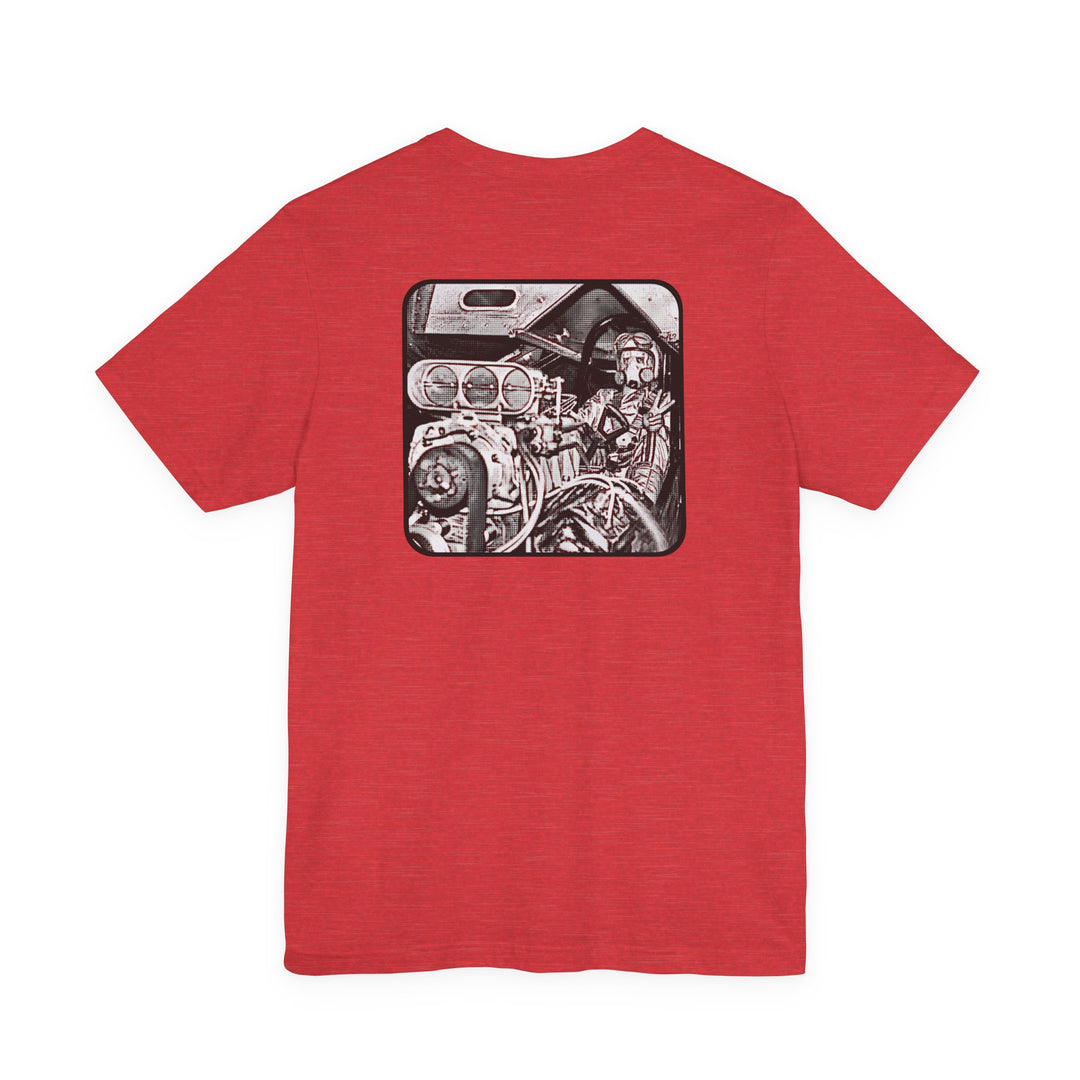 Revelry1 Funny Car Peace & Racing Tee – Vintage Drag Racing Jersey Style Shirt