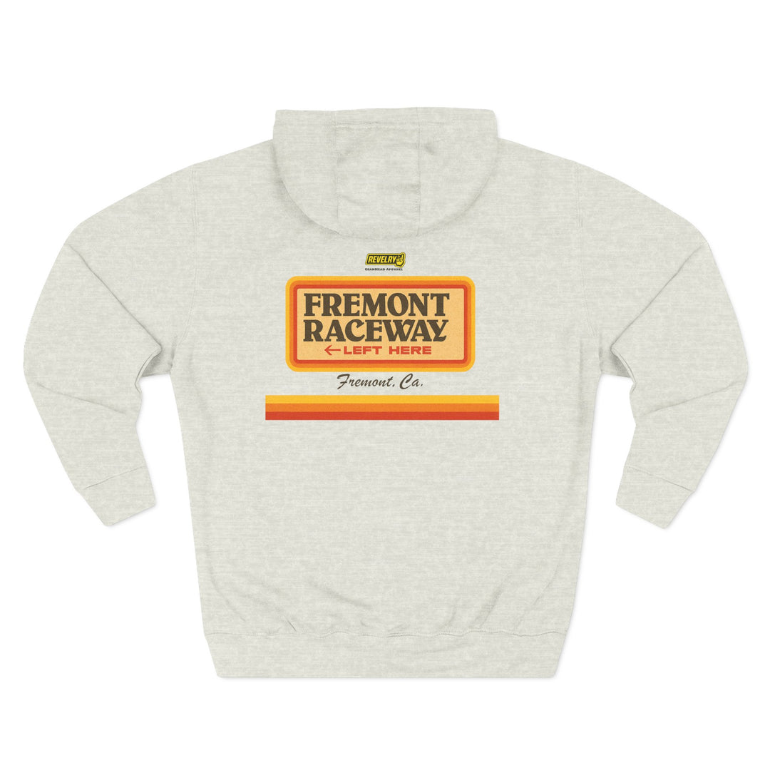 Revelry1 Vintage Fremont Raceway Soft Three-Panel Fleece Hoodie [Unisex]