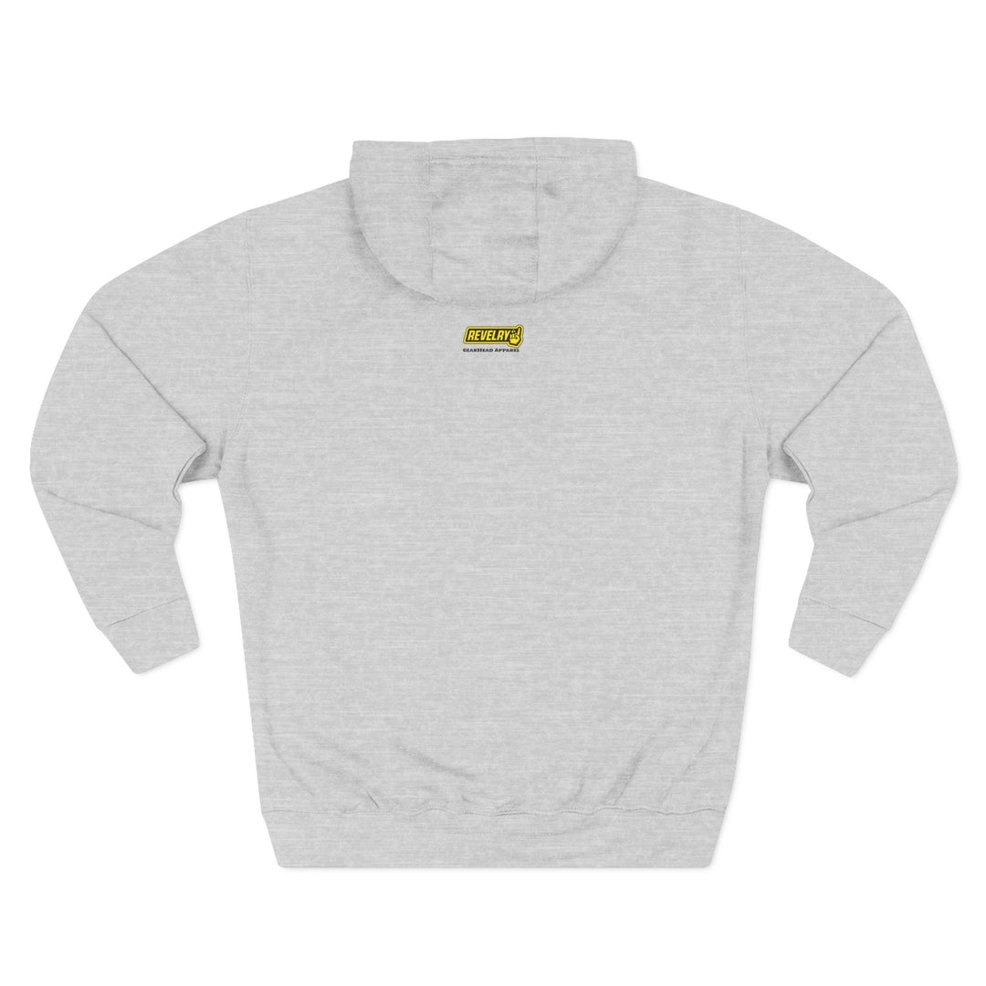Revelry1 Peace & Racing Soft Three-Panel Fleece Hoodie - Orange Logo [Unisex]
