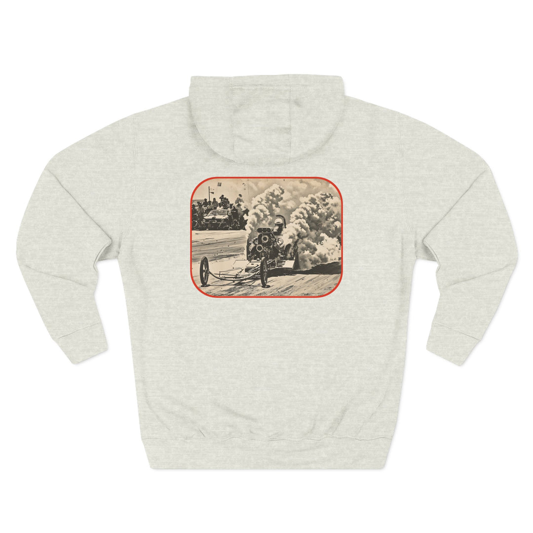 Revelry1 Vintage Make Smoke Hoodie – Front Engine Dragster Burnout Racing Sweatshirt