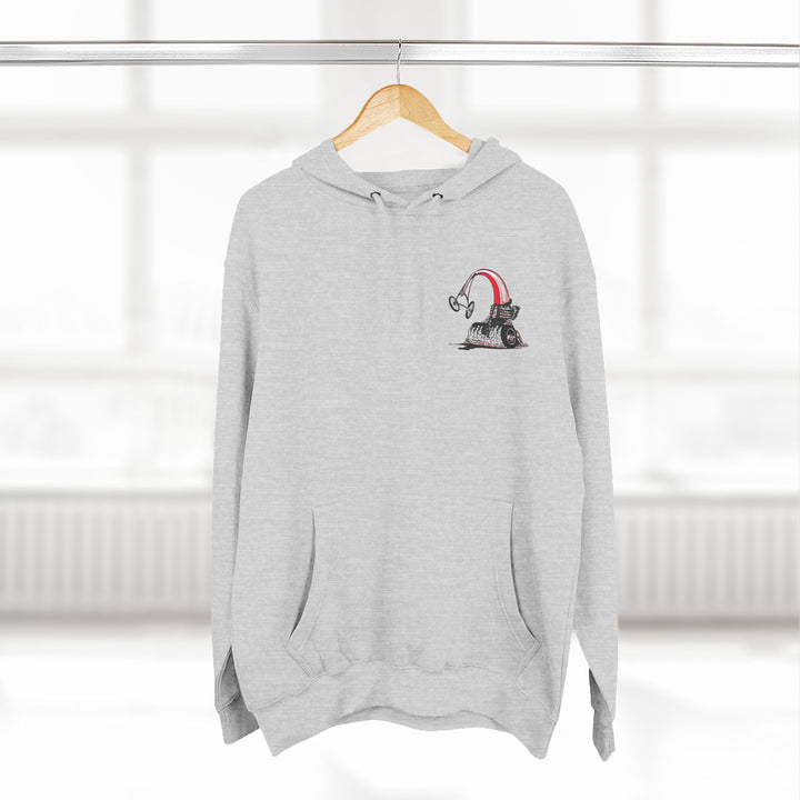 Revelry1 MaxCackle Vintage Dragster Three-Panel Fleece Hoodie [Unisex]