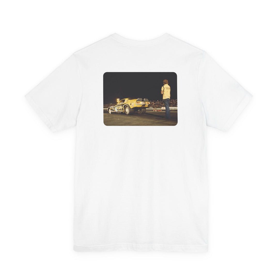 Revelry1 Vintage Funny Car Drag Racing “In the Beams” Jersey T-Shirt