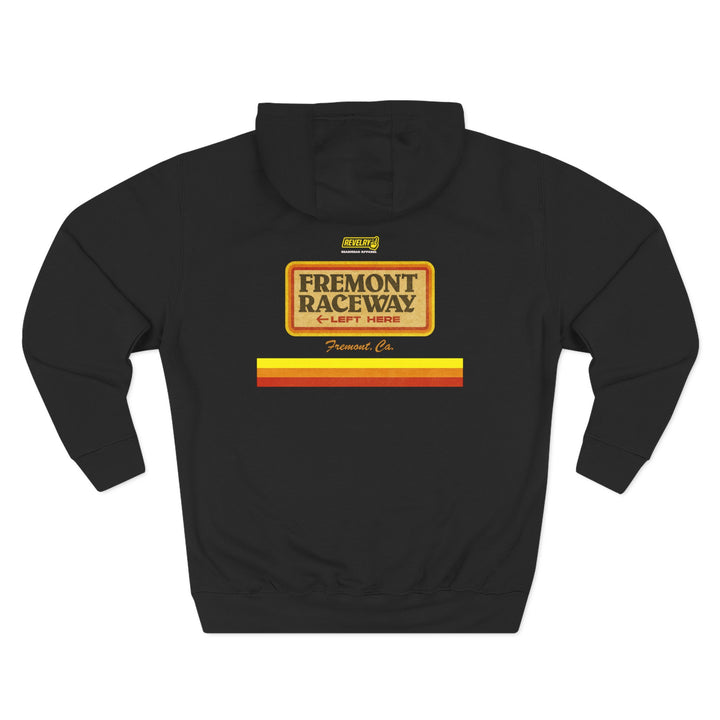 Revelry1 Vintage Fremont Raceway Soft Three-Panel Fleece Hoodie [Unisex]