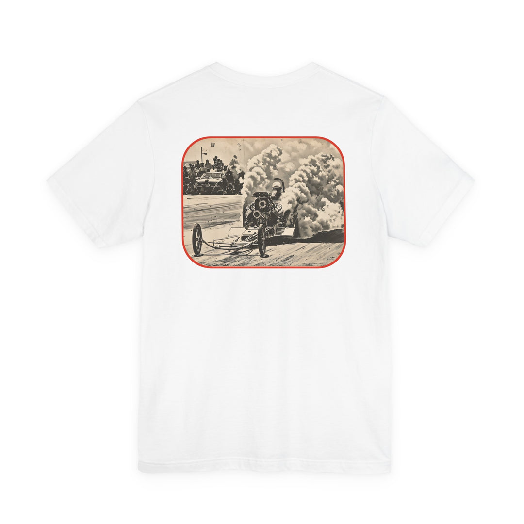 Revelry1 Make Smoke Drag Racing Tee – Vintage Front Engine Dragster Burnout Shirt
