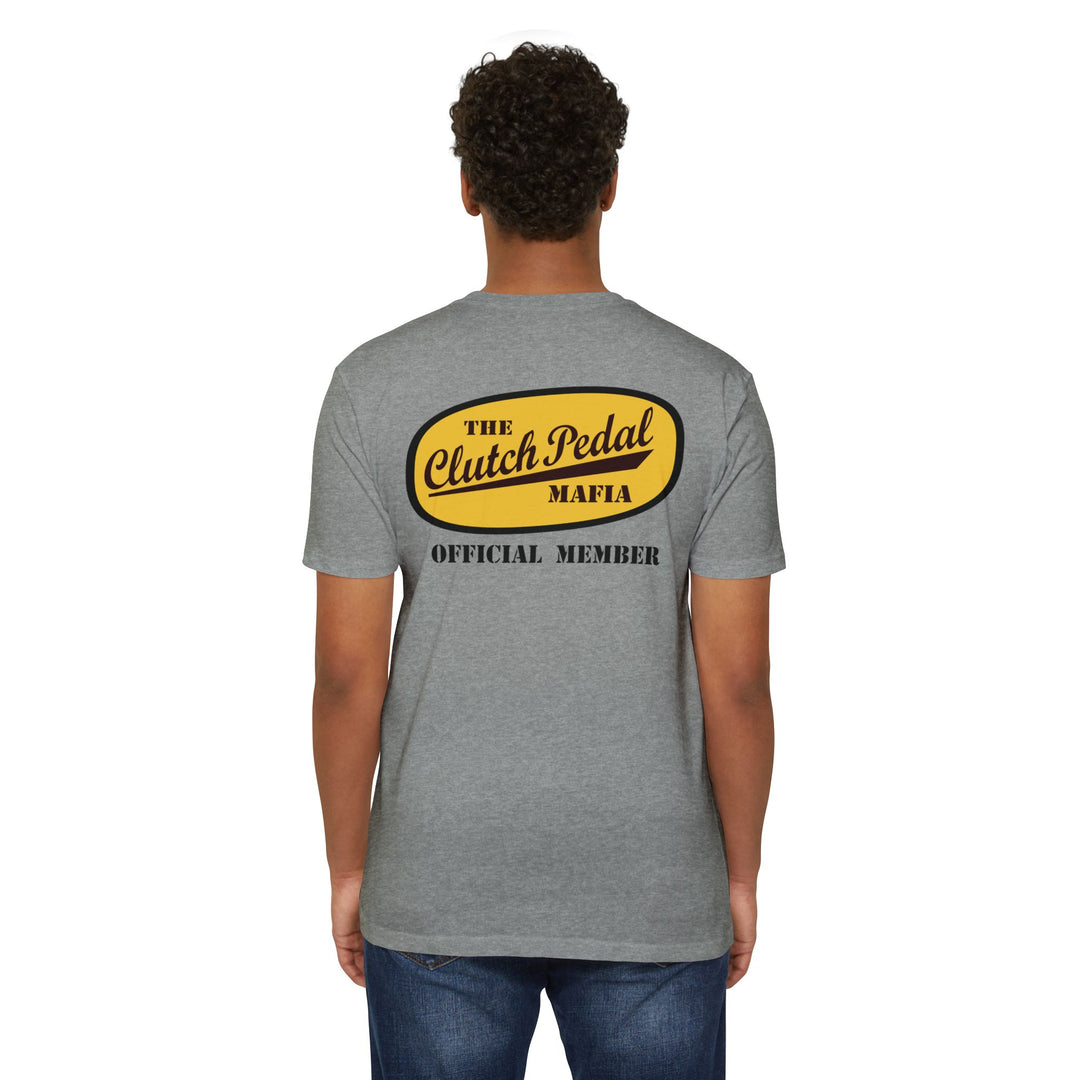 Revelry1 “Clutch Pedal Mafia” Vintage Logo Jersey T-Shirt for Stick Car Lovers