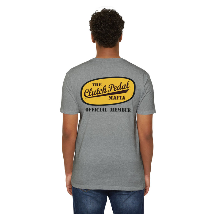 Revelry1 “Clutch Pedal Mafia” Vintage Logo Jersey T-Shirt for Stick Car Lovers