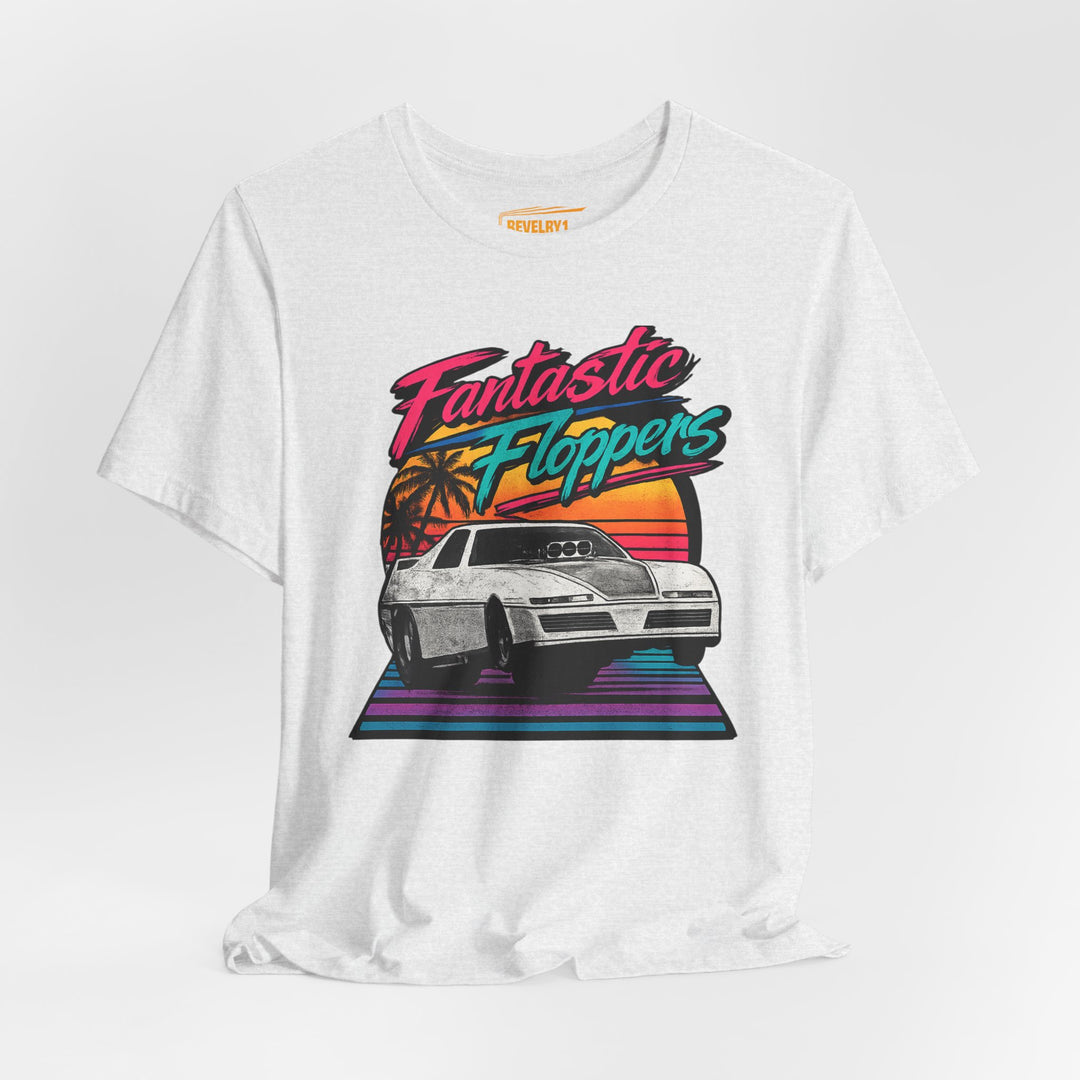 Revelry1 Retro 80s Fantastic Floppers Tee – Vintage Funny Car Drag Racing Shirt